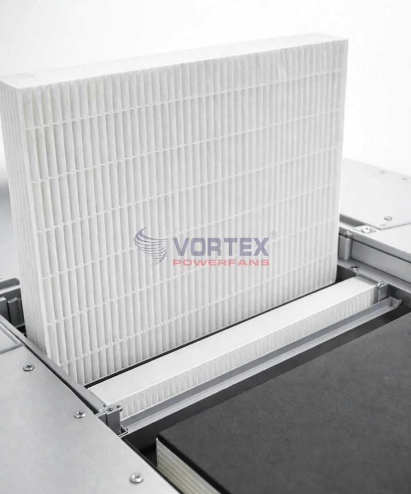Bộ lọc được rút ra khỏi thân máy ERV VORTEX