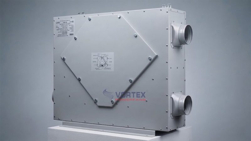Máy cấp khí tươi thu hồi nhiệt VORTEX và các cổ nối ống gió