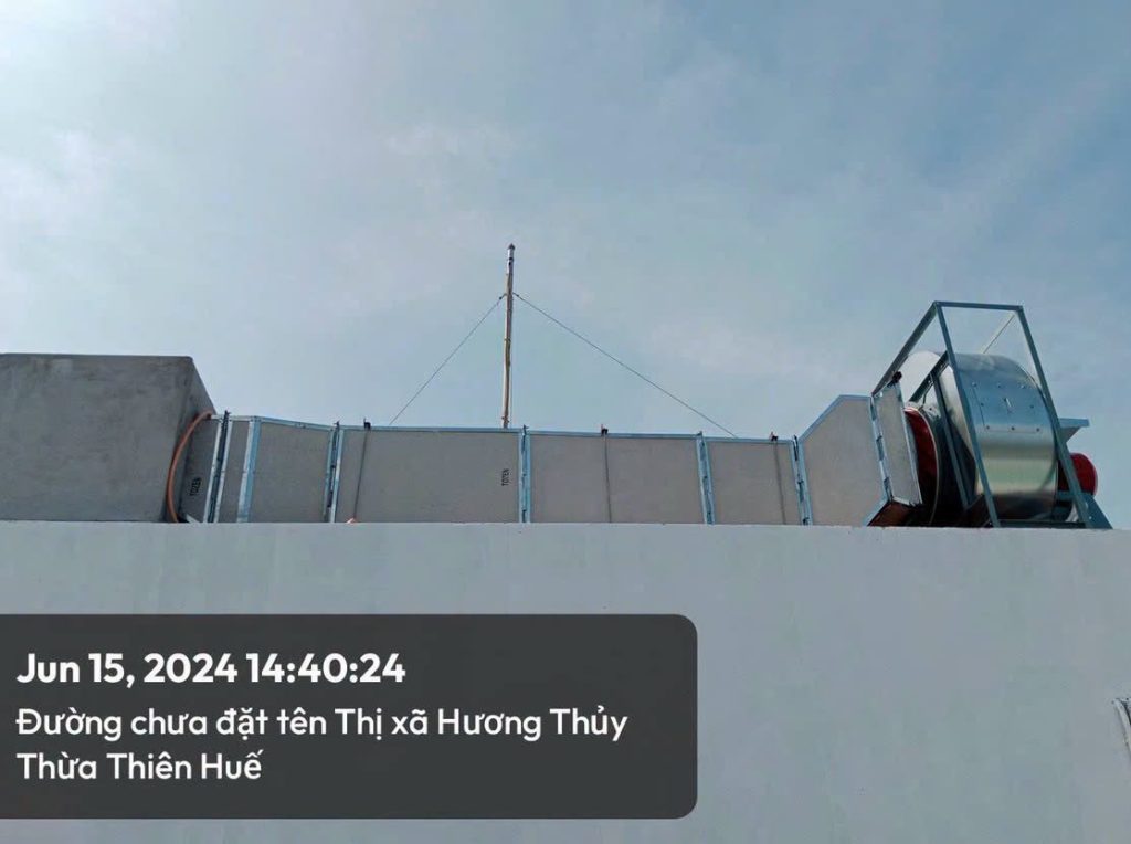 Thông gió hút mái tại West Sky – Huế — tư liệu công trình 3
